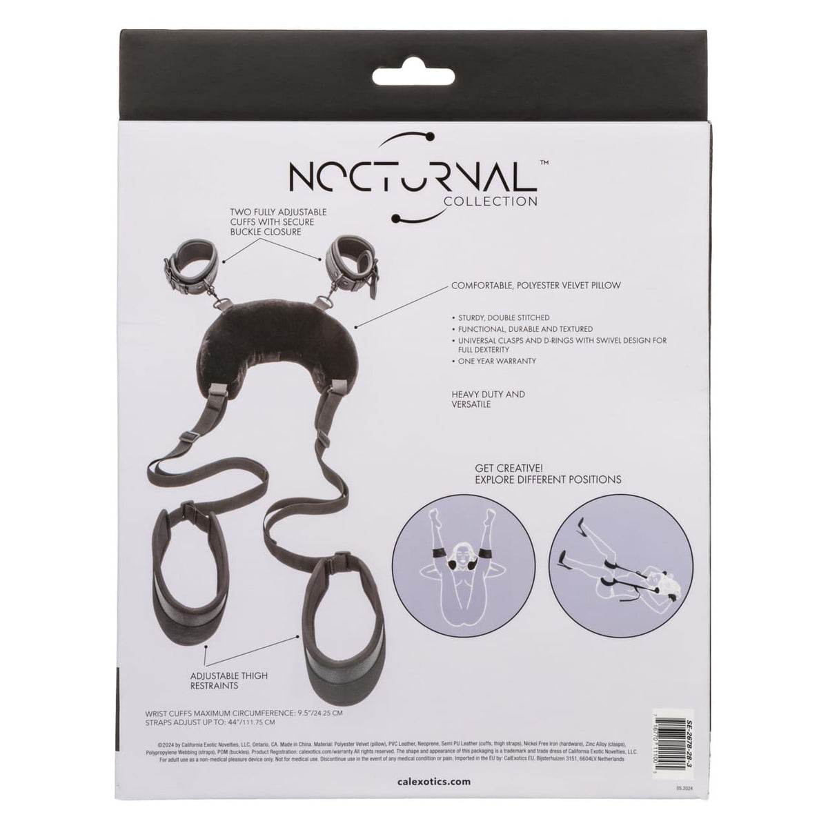 CalExotics - Nocturnal Positioning Strap with Pillow (Black)