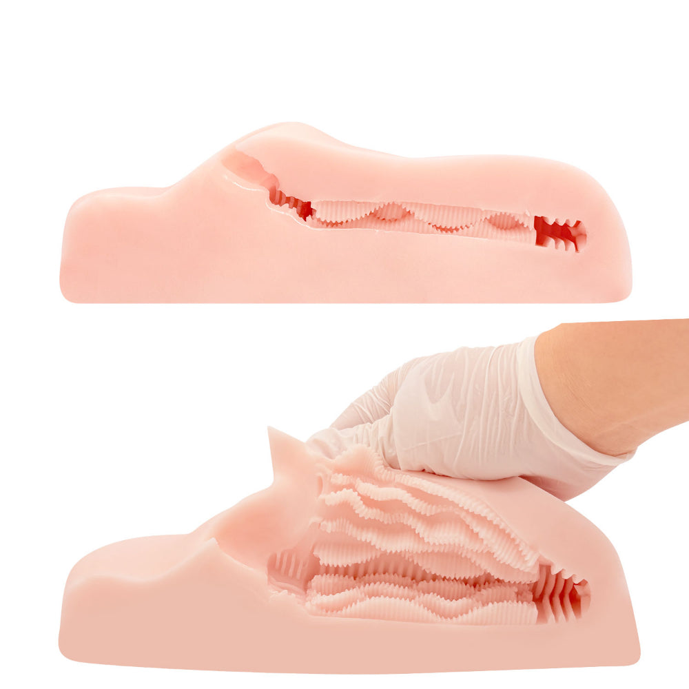 Peach Toys - PADZERO R8 Floor Mounted Hands Free Onahole Masturbator (Beige)