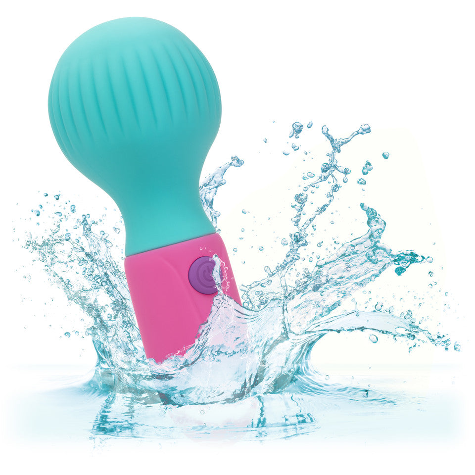 CalExotics - Naughty Bits To The Max Rechargeable Mini Wand Vibrator (Blue)