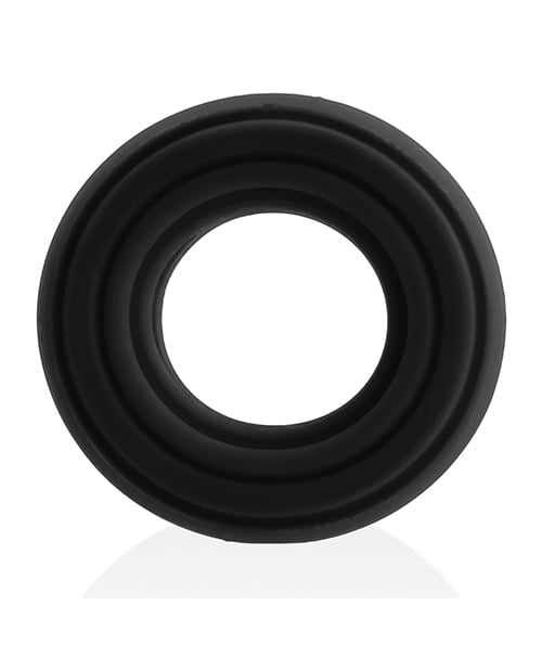 Hunky Junk - Roto Silicone Cock Ring (Black)