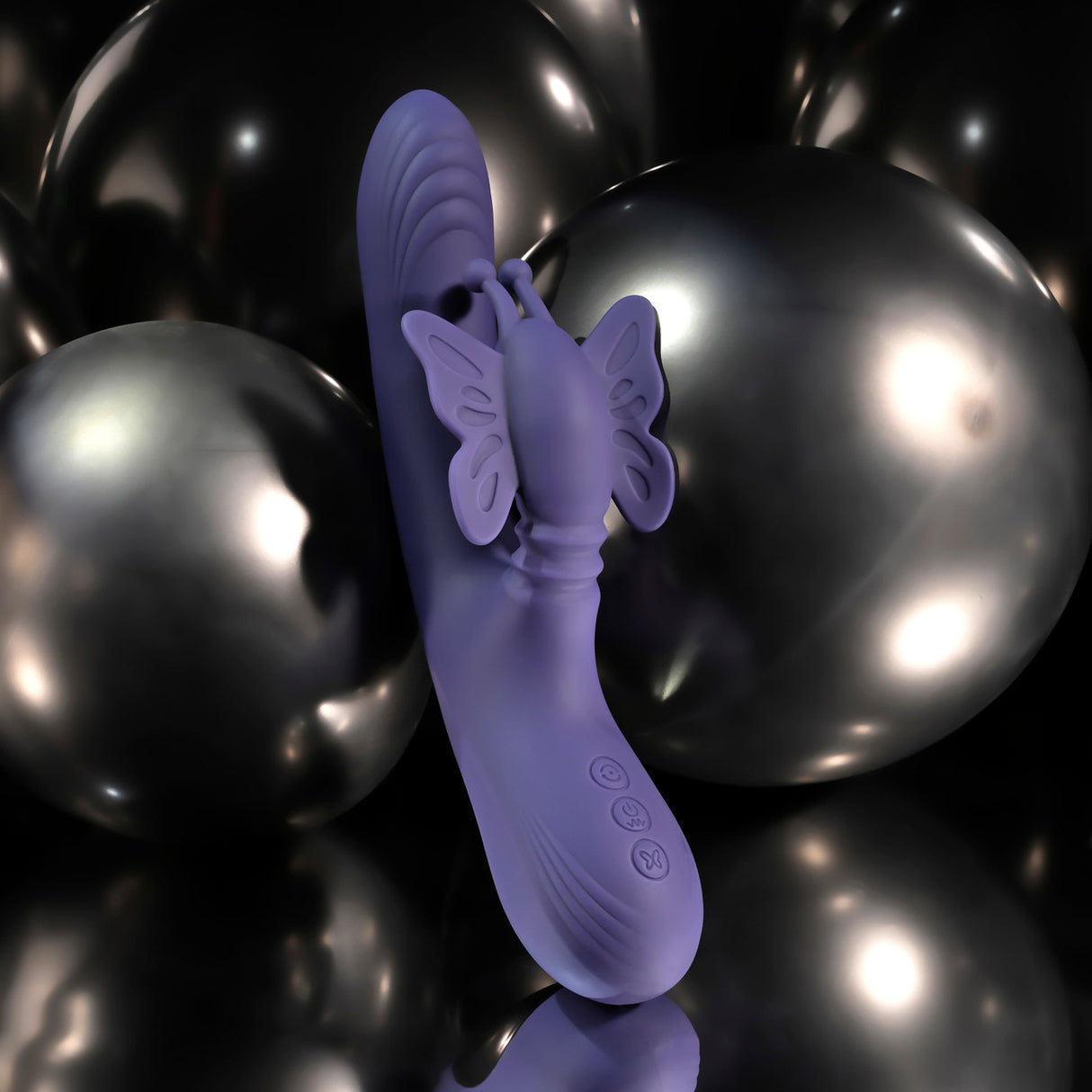 Evolved - Wings of Frenzy Rechargeable Rabbit Vibrator (Purple)