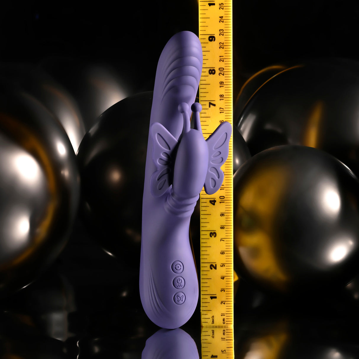 Evolved - Wings of Frenzy Rechargeable Rabbit Vibrator (Purple)