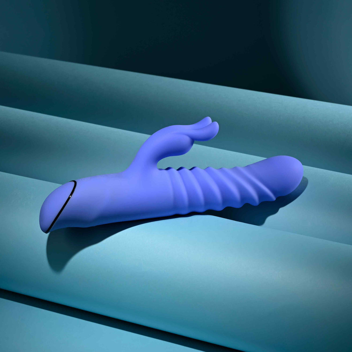 Evolved - Knock Knock Rechargeable Rabbit Vibrator (Blue)
