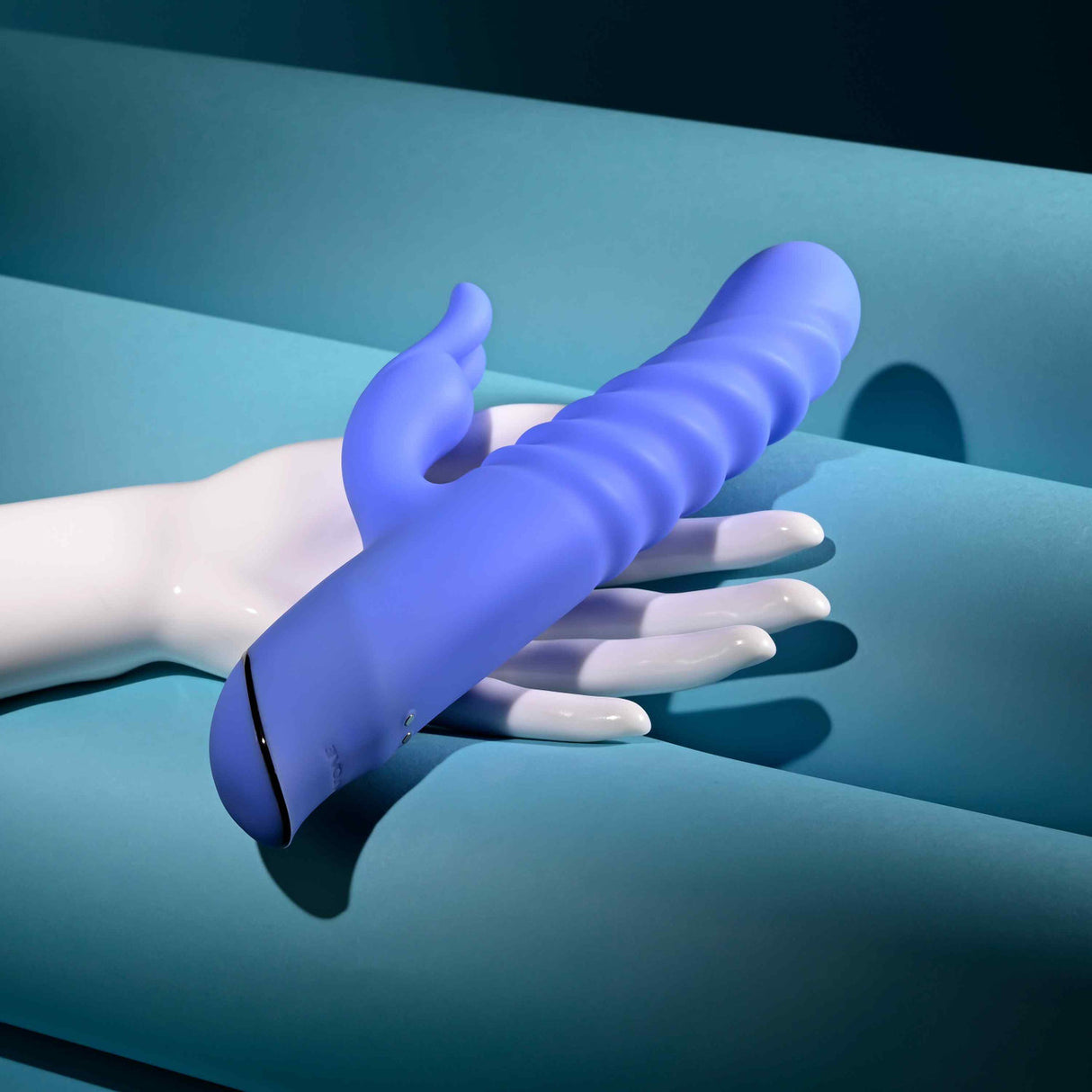 Evolved - Knock Knock Rechargeable Rabbit Vibrator (Blue)