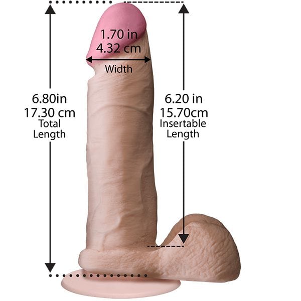 Doc Johnson - The Realistic Ultraskyn UR3 Cock with Balls - CherryAffairs.sg
