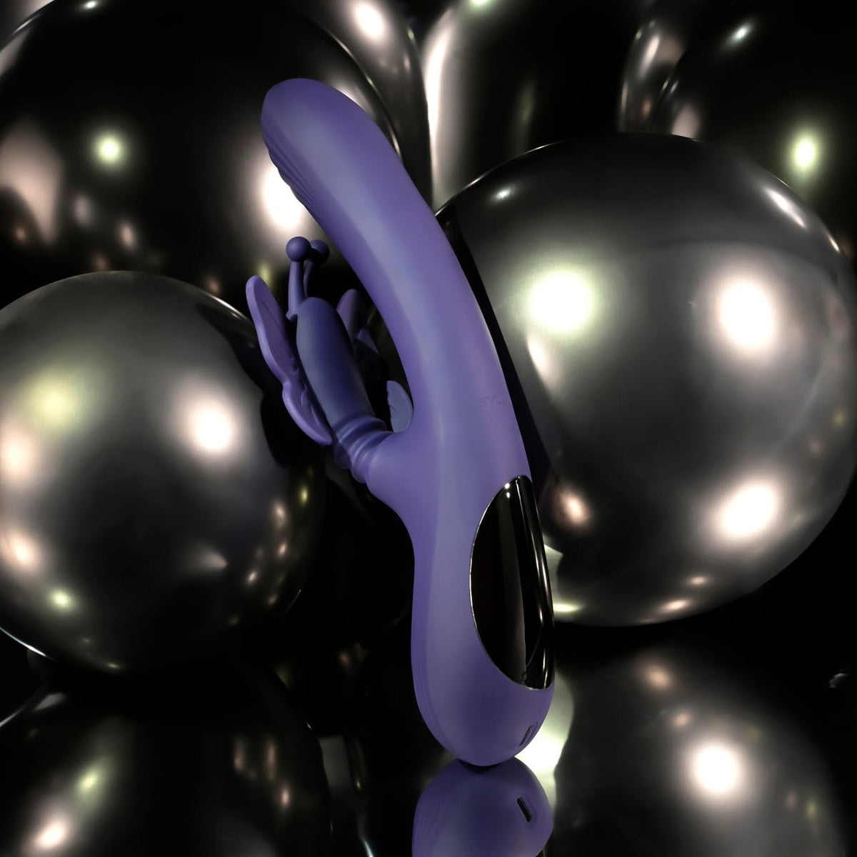 Evolved - Wings of Frenzy Rechargeable Rabbit Vibrator (Purple) EV1221 CherryAffairs