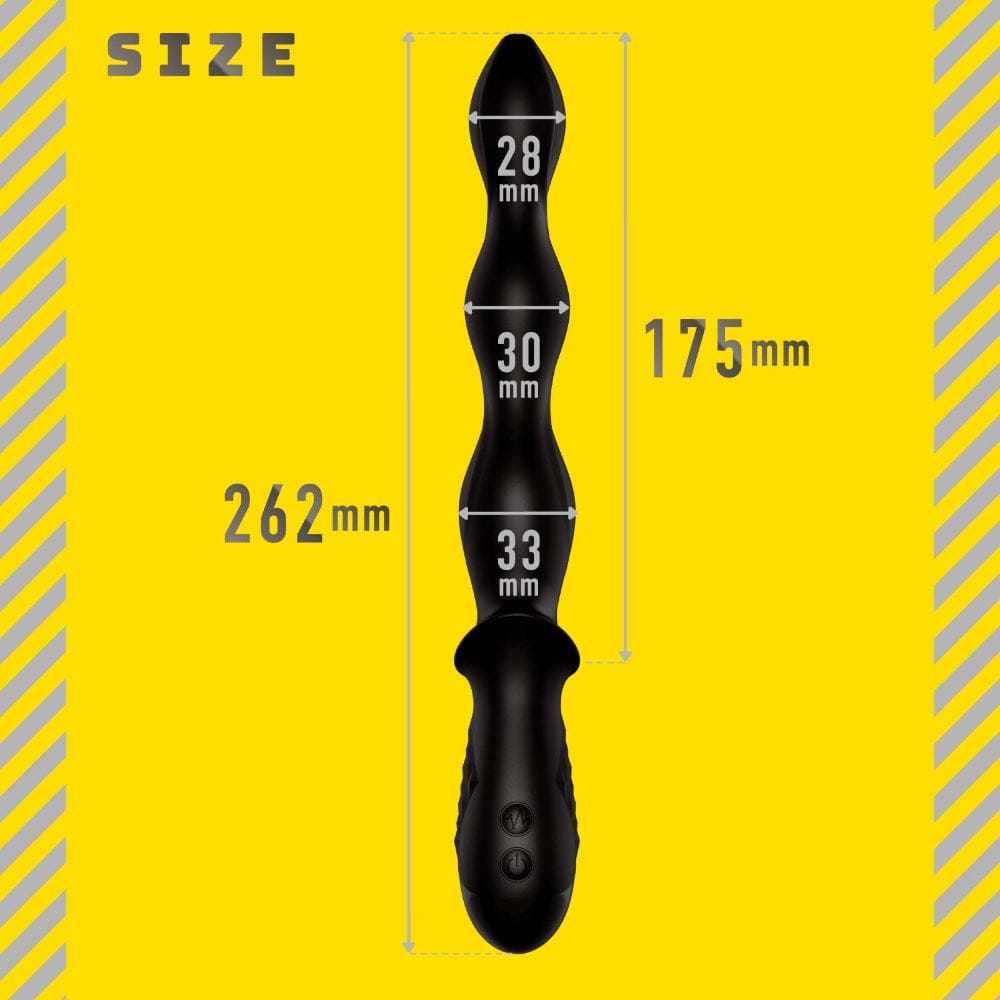 Hato Pura - Back Vibe 10 Triple Motor Vibrating Anal Beads HTP1046 CherryAffairs
