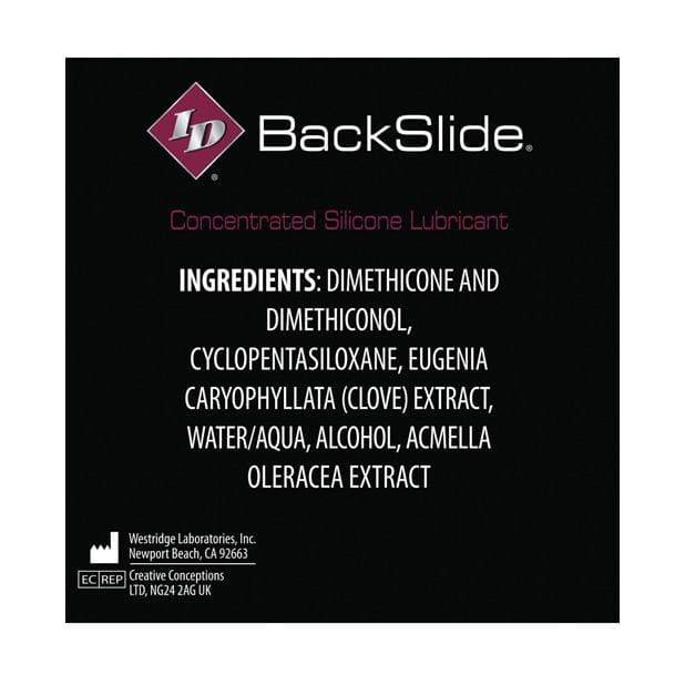 ID Lube - ID Backslide Extra Thick Anal Lubricant Anal Lube