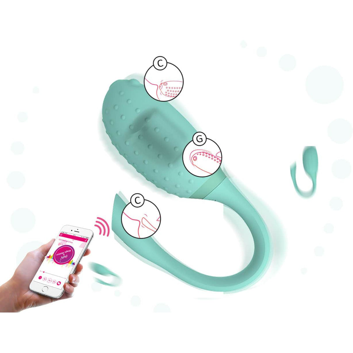 Magic Motion - Fugu App-Controlled Egg Vibrator Wireless Remote Control Egg (Vibration) Rechargeable
