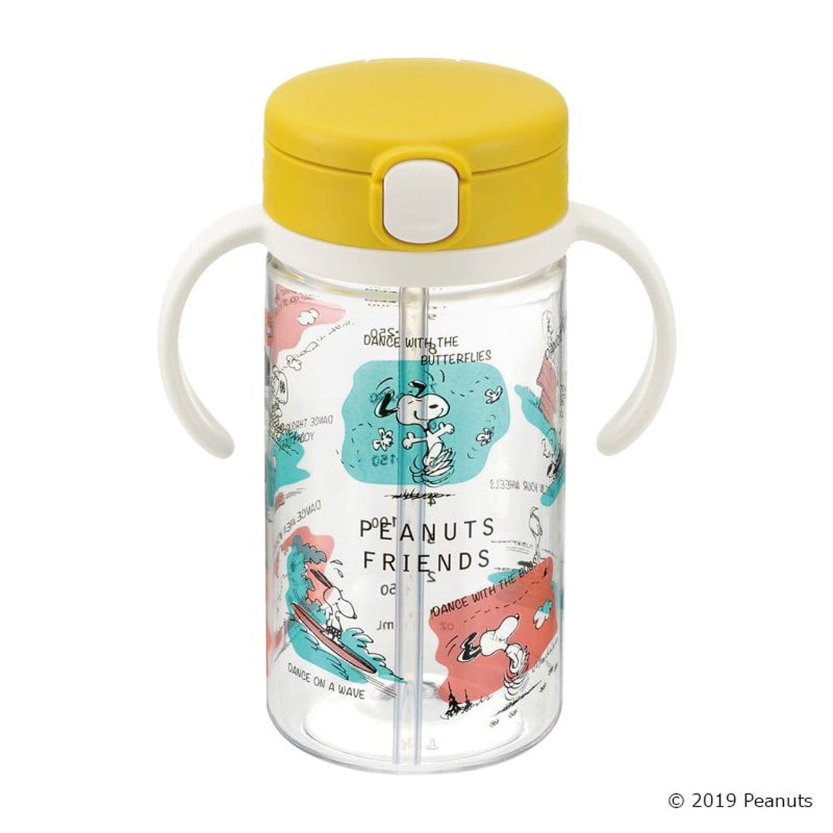 Richell - Vintage Snoopy Peanut Collection Clear Tritan Sippy Straw Bottle Mug Baby Water Bottle