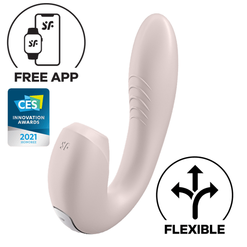 Satisfyer - Sunray 应用控制式阴蒂气流G点双重刺激器