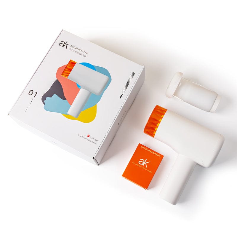 AK - Super S1 Heat Thrusting Masturbator (White) Masturbator Soft Stroker (Vibration) Rechargeable