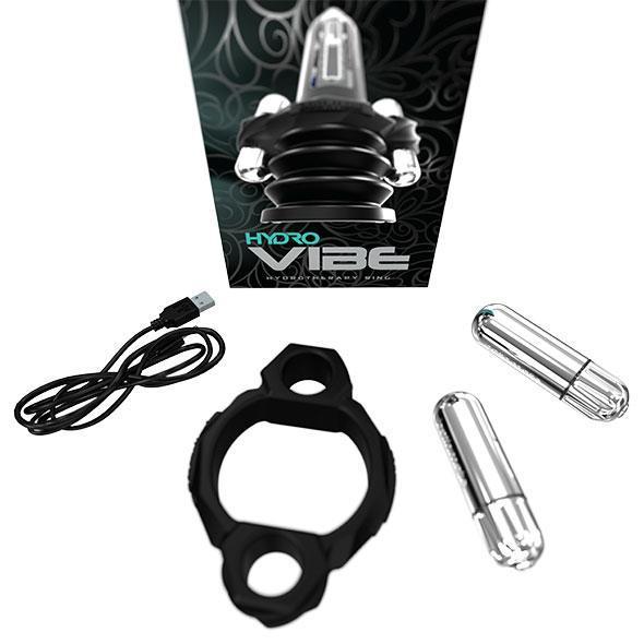 Bathmate - Hydro Vibe Hydrotherapy Ring Penis Pump Accessory (Silver) BM1077 CherryAffairs