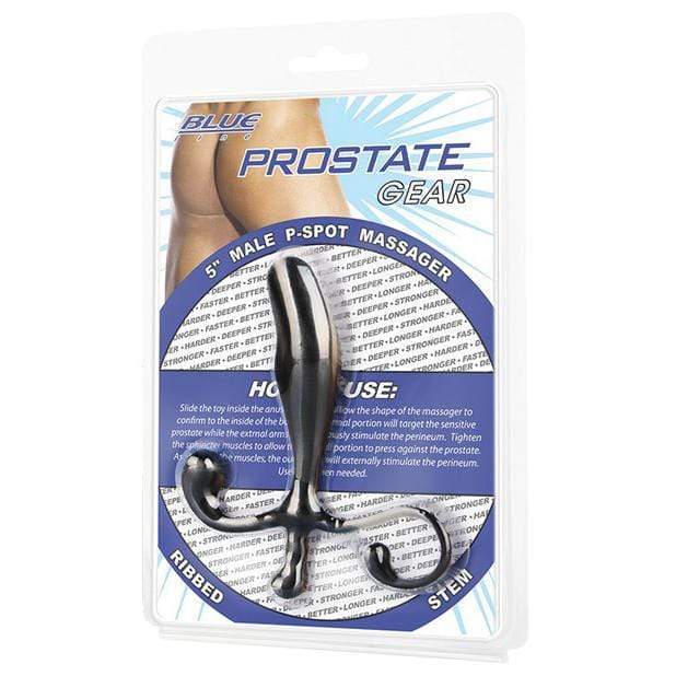 Blue Line - Prostate Gear Male P-Spot Massager (Black) Prostate Massager (Non Vibration)