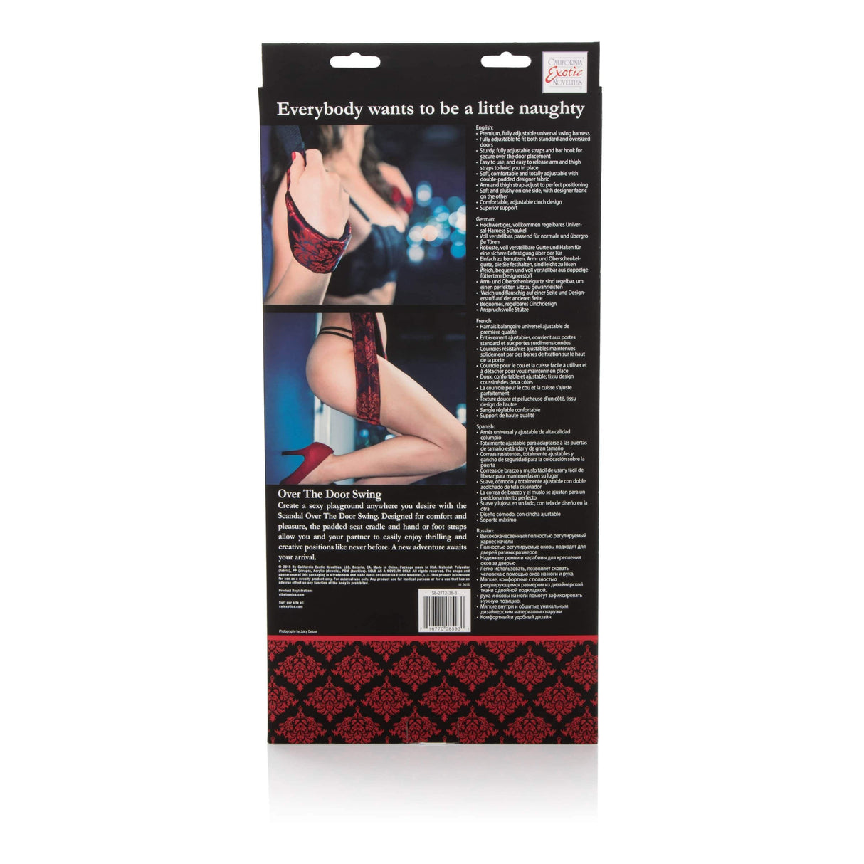 California Exotics - Scandal Over The Door Swing (Red) Swing