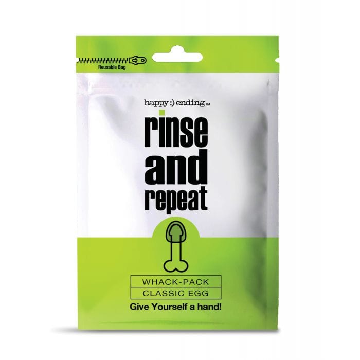 Happy Ending - Rinse and Repeat Whack Pack Classic Egg Masturbator (White) Masturbator Egg (Non Vibration)