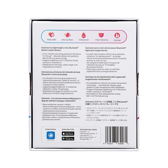 Lovense - Exomoon App-Controlled Discreet Lipstick Vibrator (Red) Clit Massager (Vibration) Rechargeable