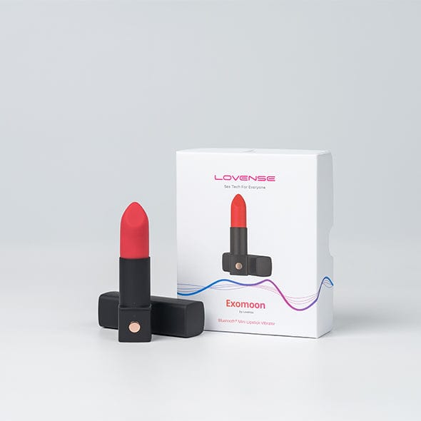 Lovense - Exomoon App-Controlled Discreet Lipstick Vibrator (Red) Clit Massager (Vibration) Rechargeable