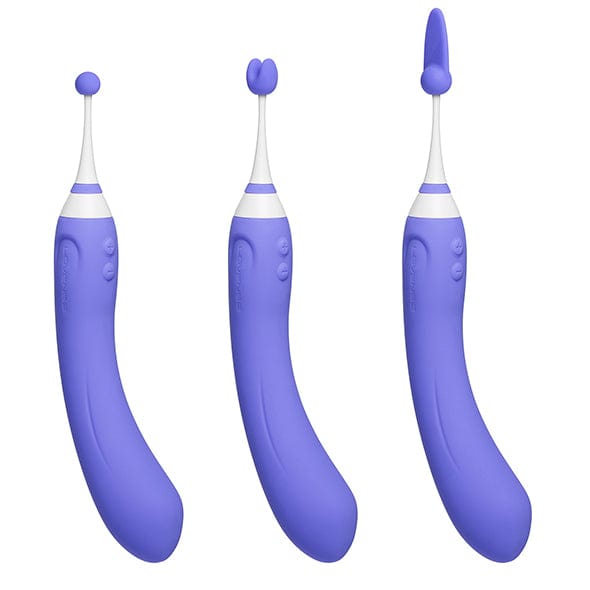 Lovense - Hyphy App-Controlled Dual End Vibrator (Purple) Clit Massager (Vibration) Rechargeable