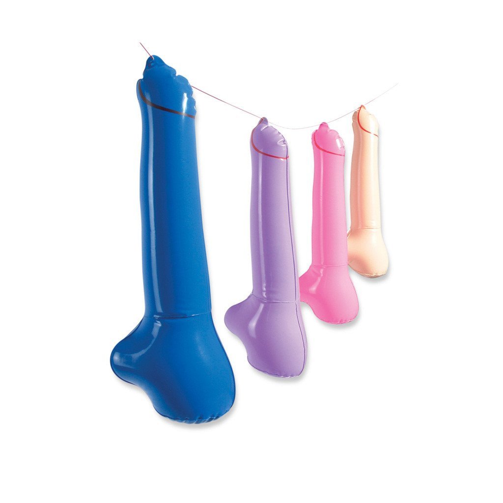 Pipedream - Bachelorette Party Favors Inflatable Pecker Decorations (Multi Colour) PD1614 CherryAffairs