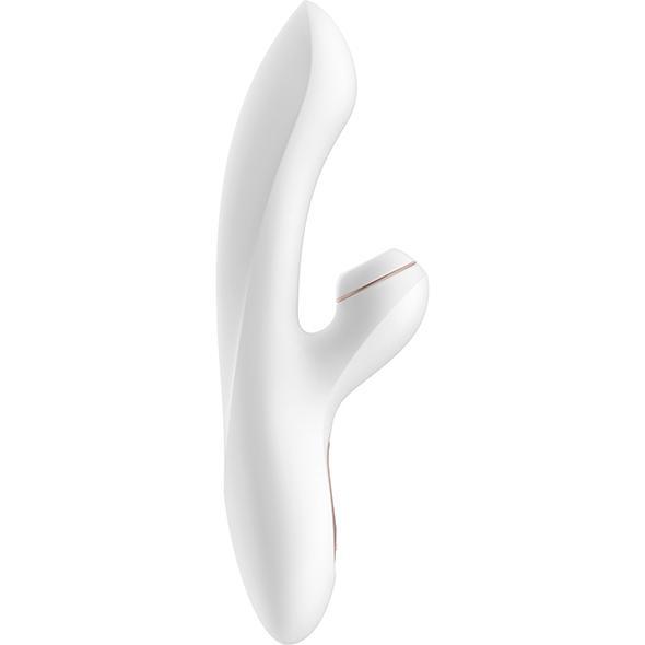 Satisfyer - Pro+ G Spot Rabbit Vibrator (White) Rabbit Dildo (Vibration) Non Rechargeable