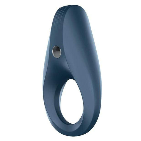 Satisfyer - Rings Plus Vibration Rechargeable Rocket Cock Ring (Madilim na Asul)