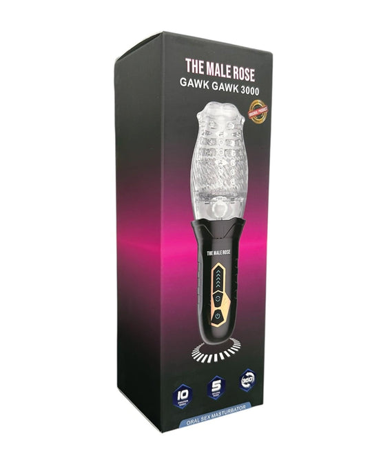 The Male Rose - Gawk Gawk 3000 Rotating Oral Masturbator (Black)