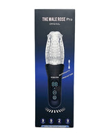 The Male Rose - Pro Thrusting, Rotating & Vibrating 3D Masturbator (Black) - Black