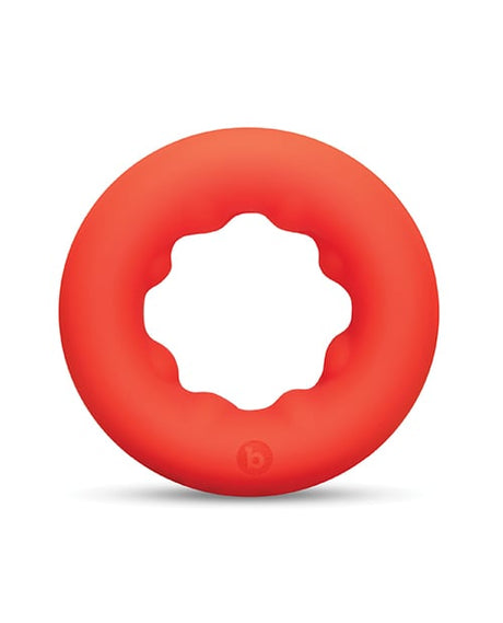 B-Vibe - Flex Ring Grip Silicone Cock Ring (Red) - Red