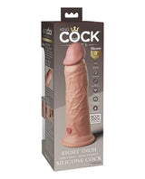 Pipedream - King Cock Elite Vibrating Silicone Suction Dildo - Beige / 20.3 cm