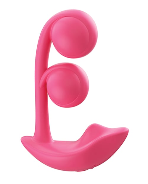 Honey Play Box - Melody Twin Balls Dual-Action Rabbit Vibrator (Pink)