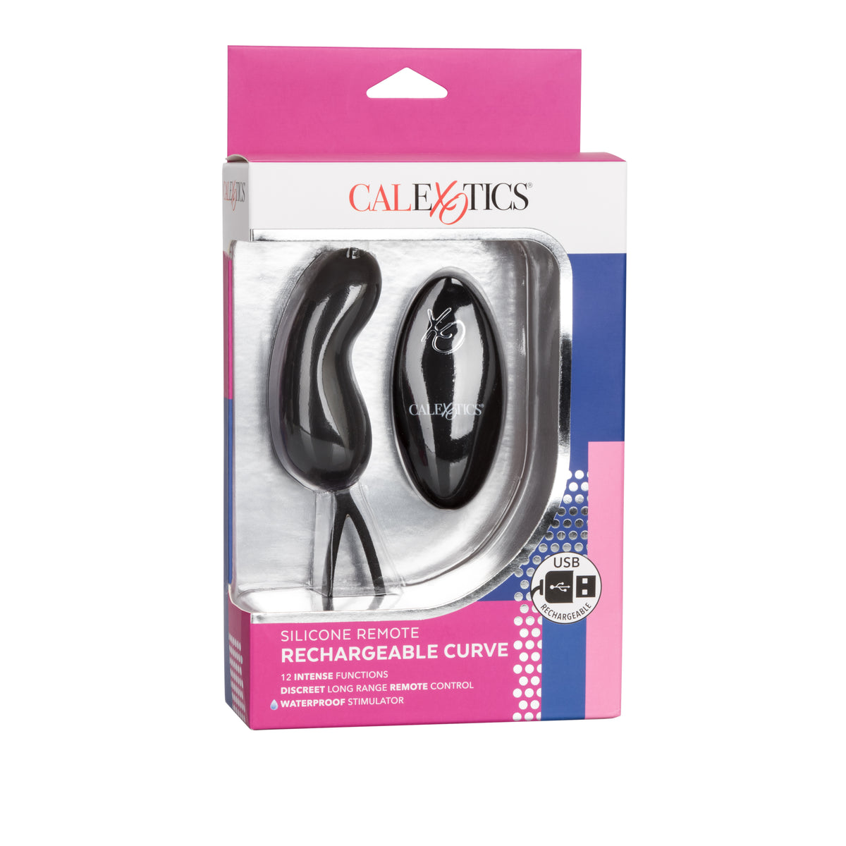 CalExotics - Remote-Control Rechargeable G-Spot Vibrator (Black) - Black