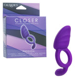 CalExotics - Closer Ring Passion Rechargeable Vibrating Cock Ring (Purple)