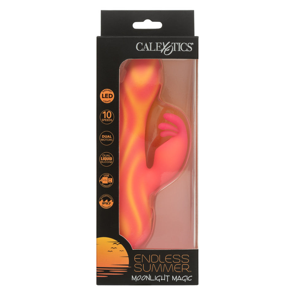 CalExotics - Endless Summer Moonlight Magic Rechargeable Rabbit Vibrator (Orange)