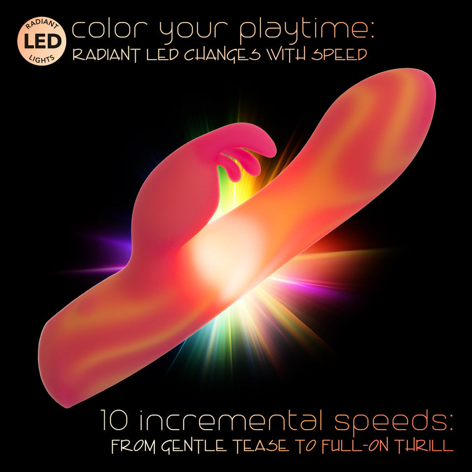 CalExotics - Endless Summer Moonlight Magic Rechargeable Rabbit Vibrator (Orange)