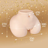 Seiraku Toys - Elegant Girl Premium Realistic 3D Torso Masturbator (Beige)