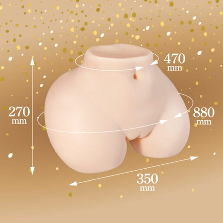 Seiraku Toys - Elegant Girl Premium Realistic 3D Torso Masturbator (Beige)
