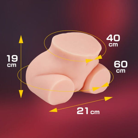 Seiraku Toys - Cherry Mini Realistic 3D Torso Masturbator (Beige)