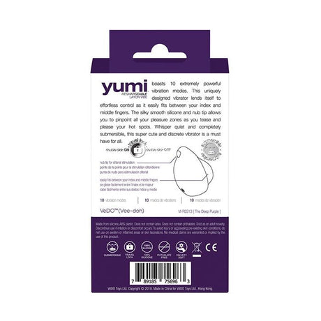 VeDO - Yumi Rechargeable Finger Vibrator (Purple) - Purple