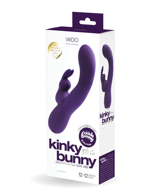 VeDO - Kinky Bunny Plus Rechargeable Rabbit Vibrator (Purple)