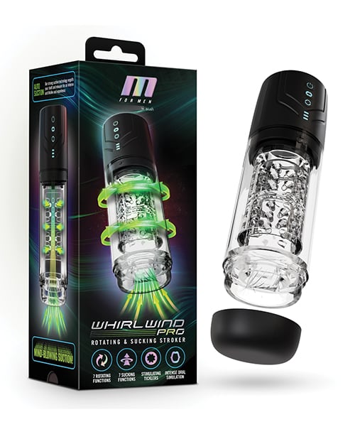 Blush Novelties - M for Men Whirlwind Pro Automatic Masturbator (Black)