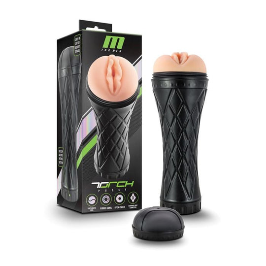 Blush Novelties - M for Men The Torch Realistic Vagina Masturbator (Beige)