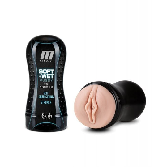 Blush Novelties - M for Men Soft & Wet Vagina Masturbator (Beige)