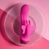 SELOPA - Butterfly Love Rechargeable Rabbit Vibrator (Pink)