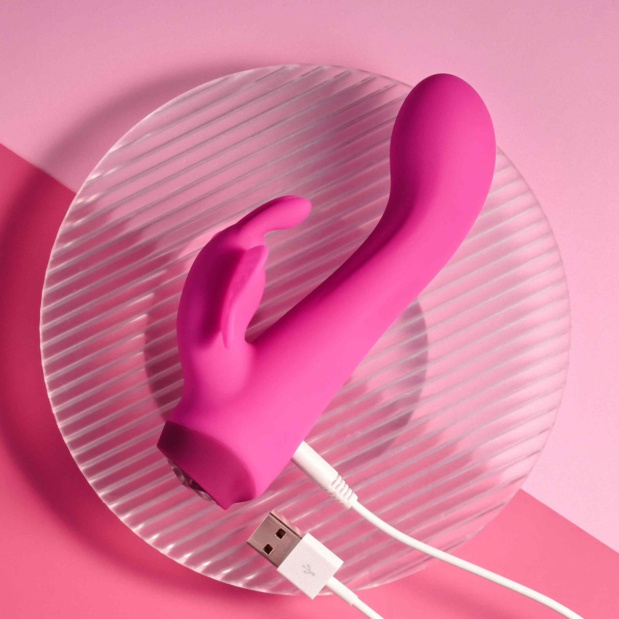 SELOPA - Butterfly Love Rechargeable Rabbit Vibrator (Pink)