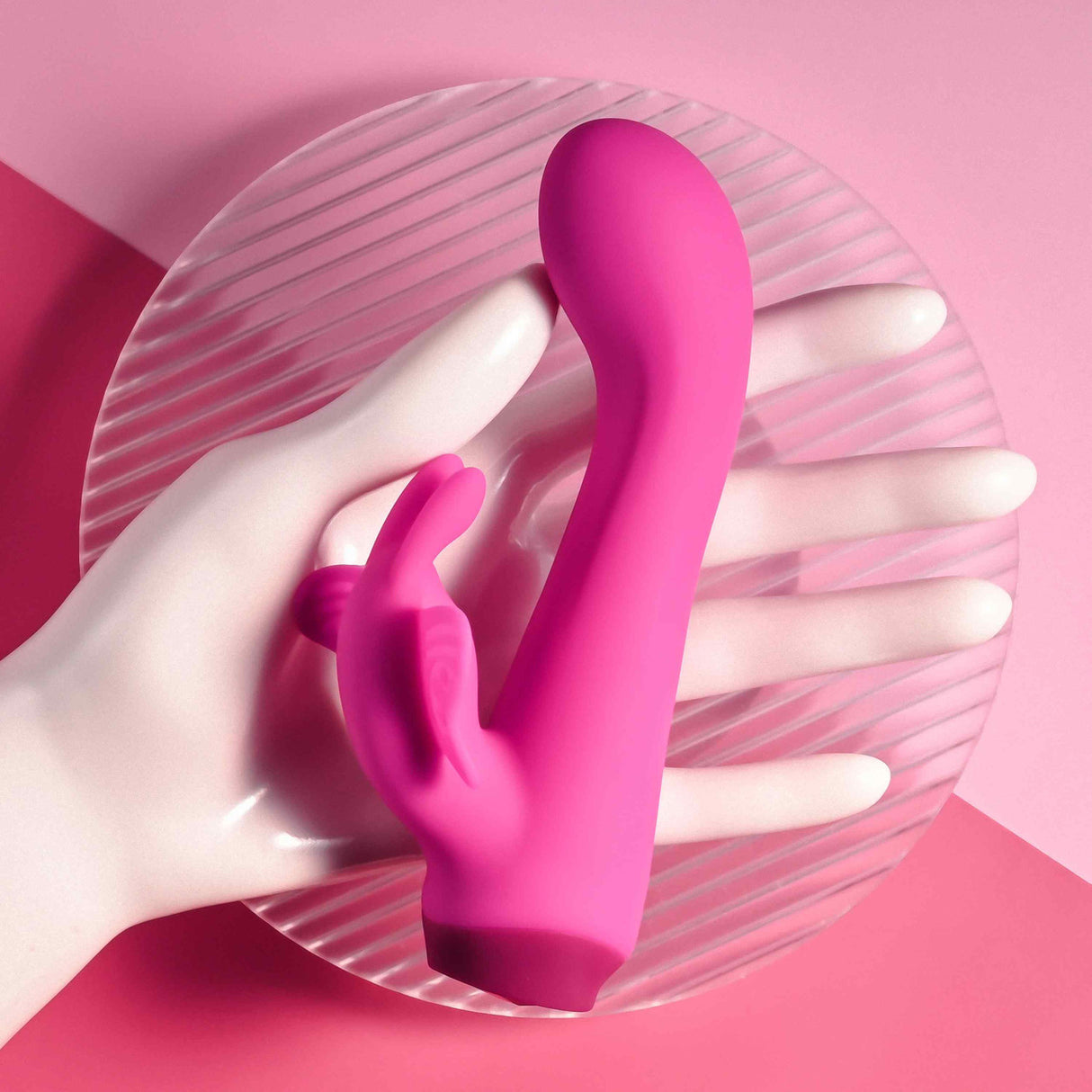 SELOPA - Butterfly Love Rechargeable Rabbit Vibrator (Pink)