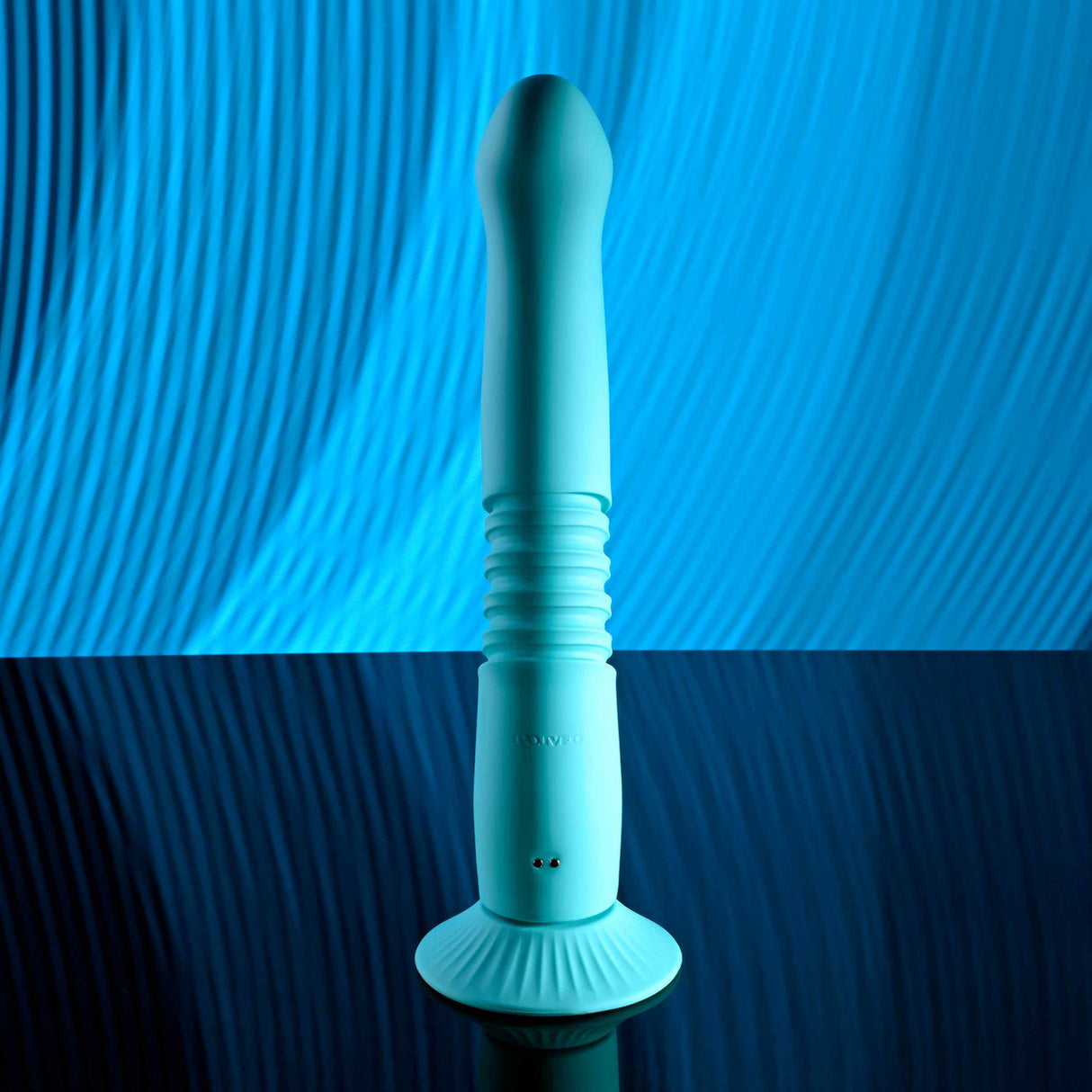 Evolved - Bunny Hop Suction-Base Thrusting Rabbit Vibrator (Blue)