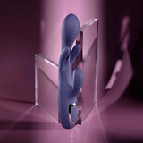 Evolved - Bow Down Rechargeable Rabbit Vibrator (Purple)