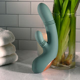 Evolved - Rub Me Tender Rechargeable Rabbit Vibrator (Green)