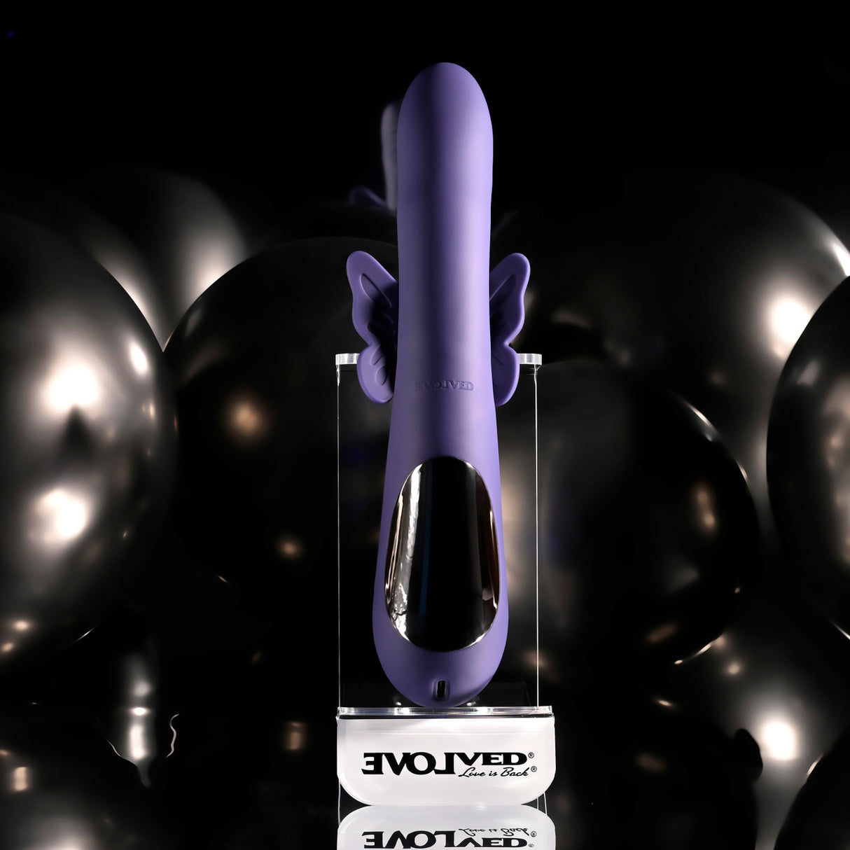 Evolved - Wings of Frenzy Rechargeable Rabbit Vibrator (Purple)
